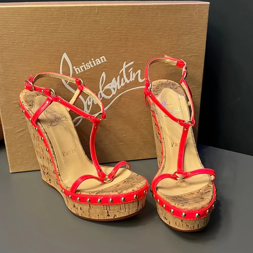 Christian Louboutin wedges - Picture 1 of 8